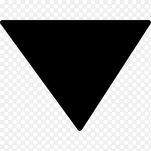 倒三角形的黑色变种图标