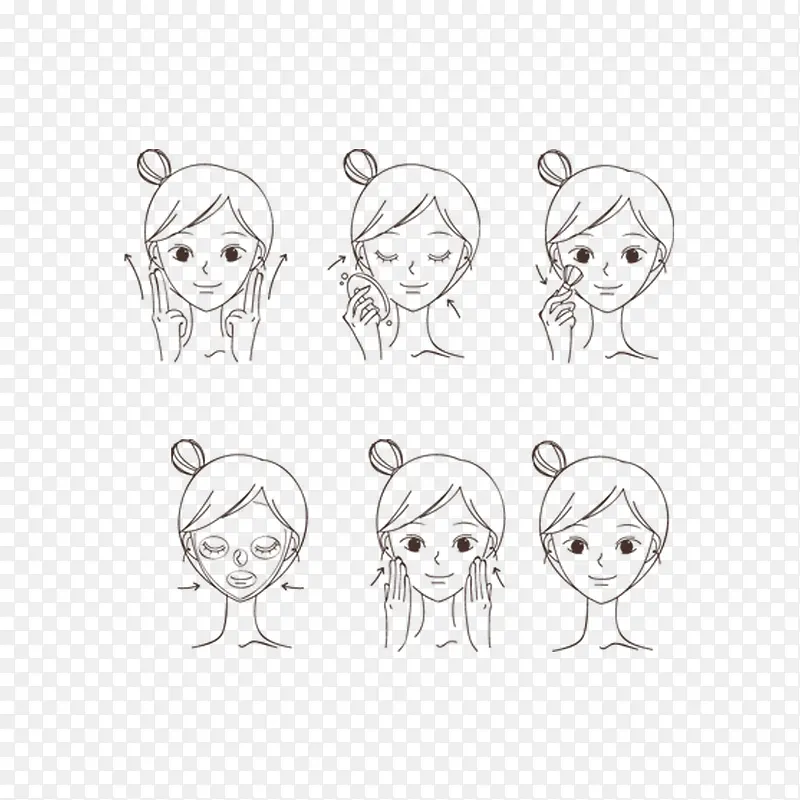 卡通手绘少女PNG图片素材下载_图片编号qxjgolok-免抠素材网