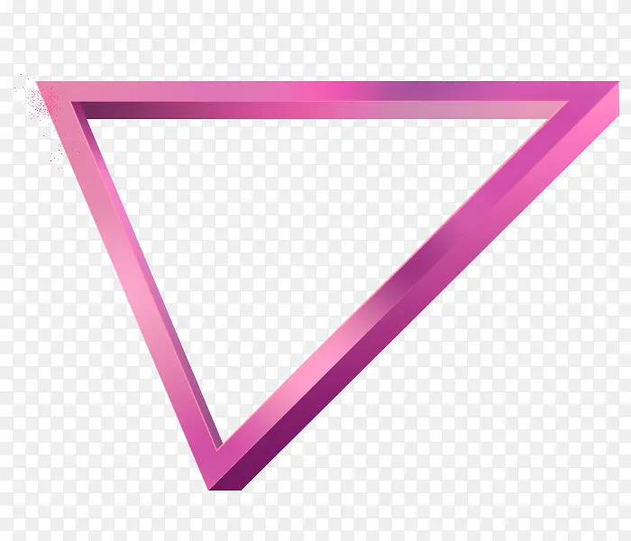 紫色立体三角形装饰图案