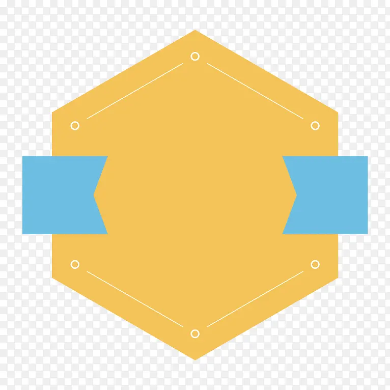 矢量创意PPT设计框线菱形徽章