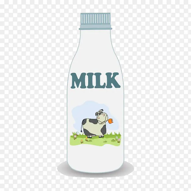 可爱牛奶瓶