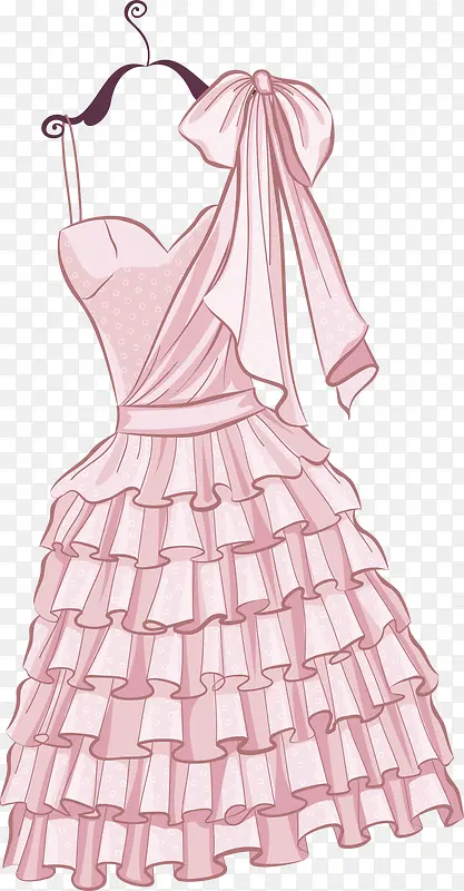 粉色时尚裙子png图