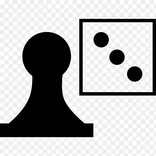 棋子和骰子游戏对象图标