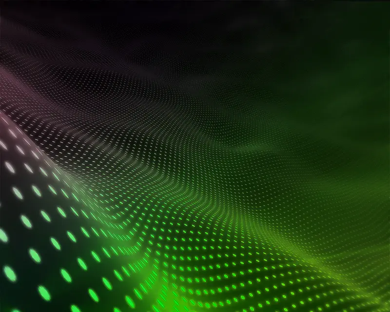 绿色科技圆点抽象随波逐流