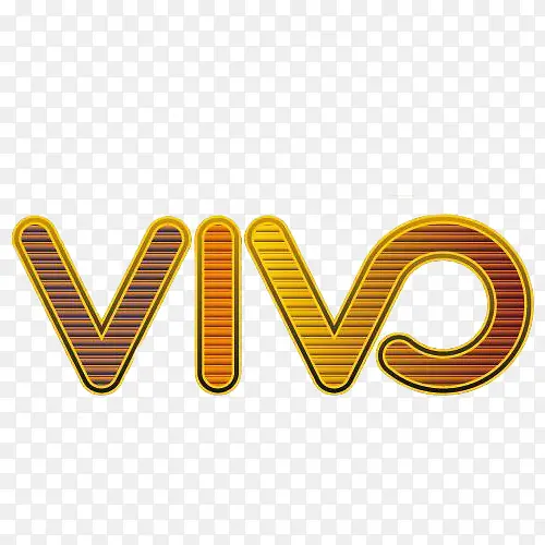 vivo金色创意logo