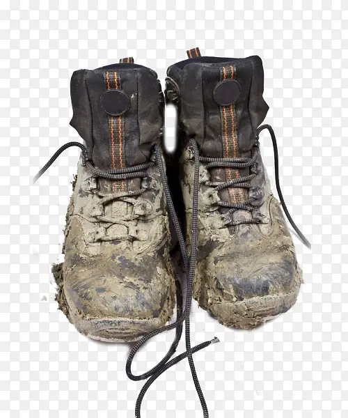 泥泞的鞋子