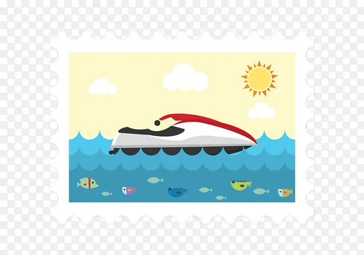 游艇快速冲浪休闲