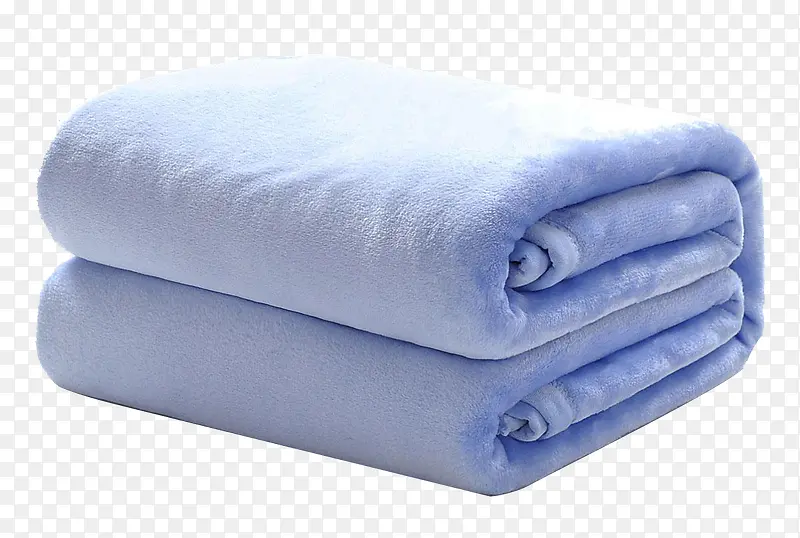 蓝色毛毯