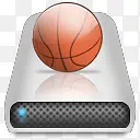 红色篮球发声器图标