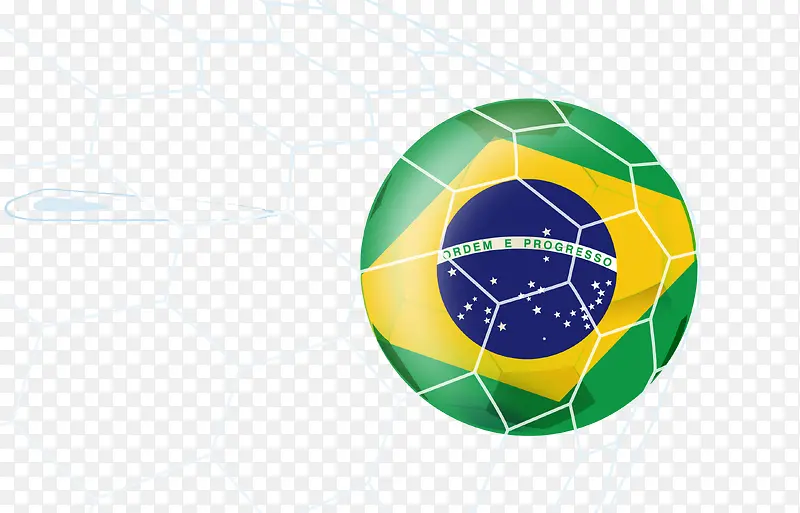 创意巴西足球入网