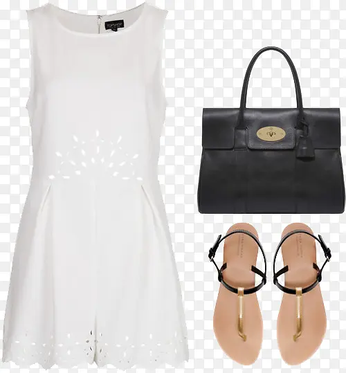 夏季白色连衣裙