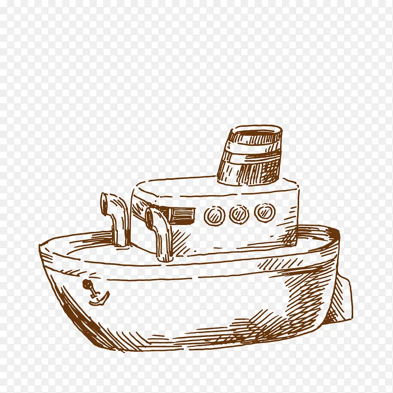 轮船素描