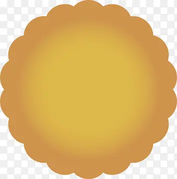 金色月饼形状图片