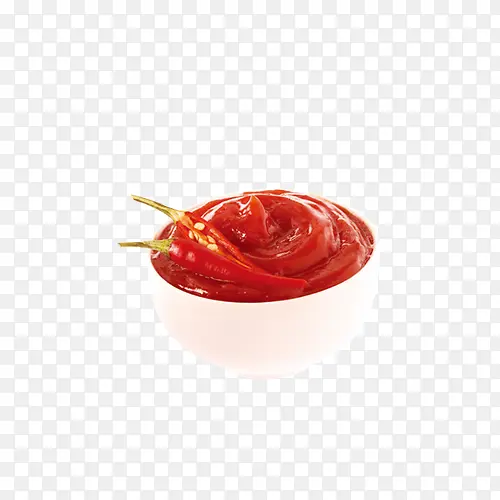 一碗红色的辣椒酱