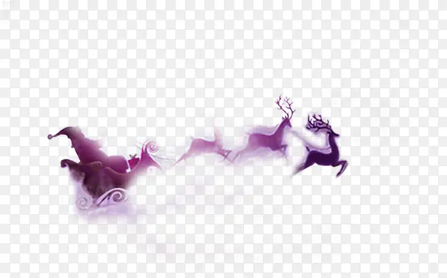 紫色奔跑鹿