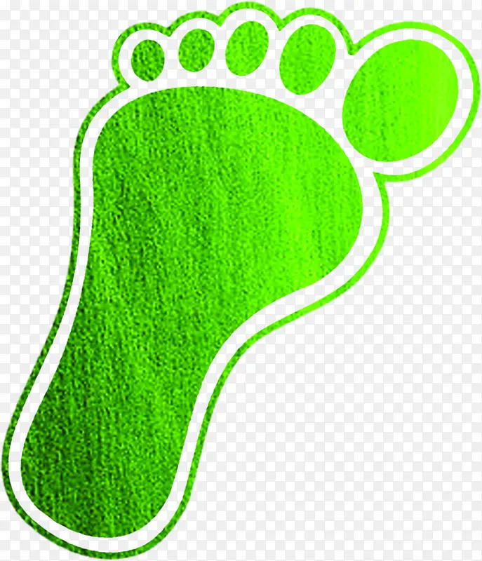 绿色草地脚印鞋子广告