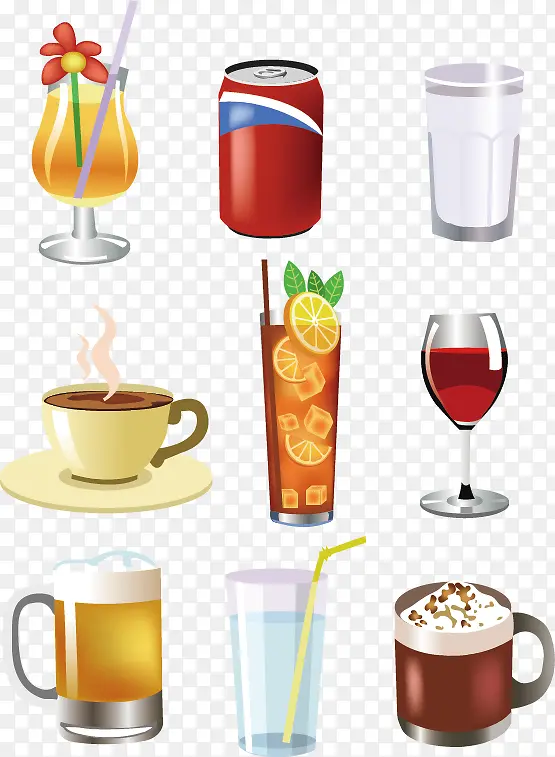 酒水饮料图标素材