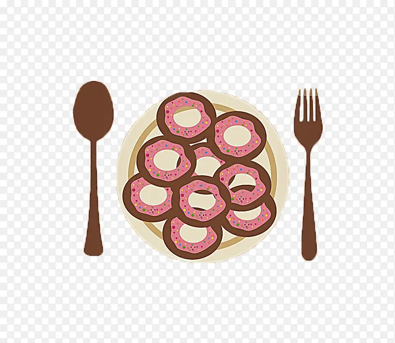 甜甜圈用餐