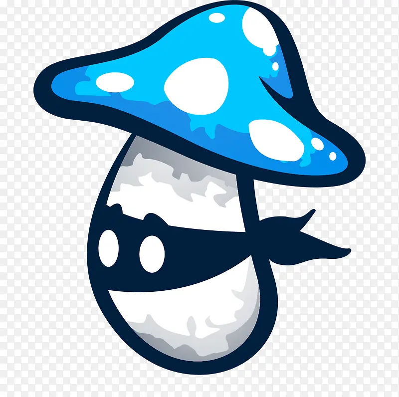 蓝色的蘑菇