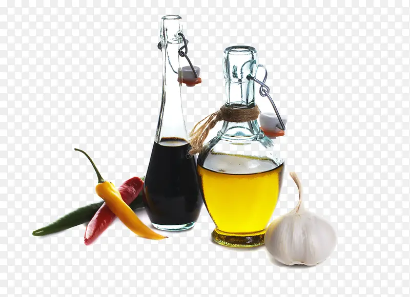 食用油和酱油背景图片