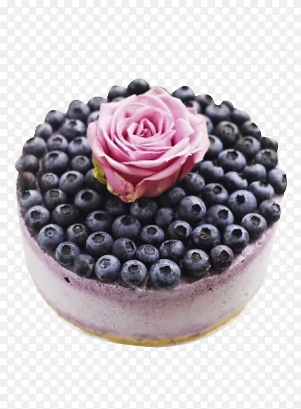 蓝莓酸奶小蛋糕素材