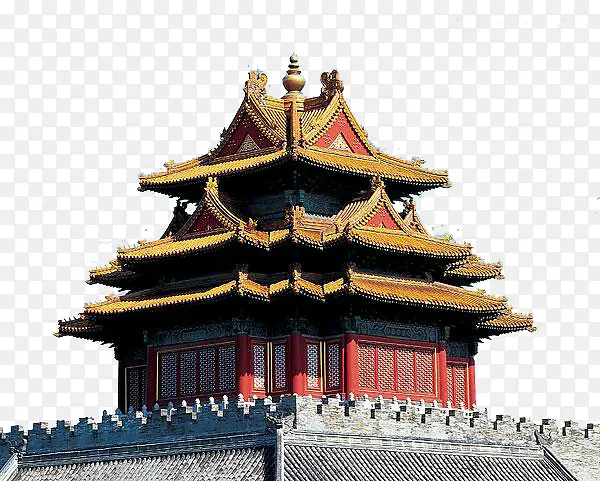 古代古典故宫角楼建筑元素PNG图片素材下载_图片编号yglwgnvg-免抠素材网