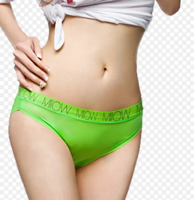 绿色舒适宽松女士内裤孕妇裤