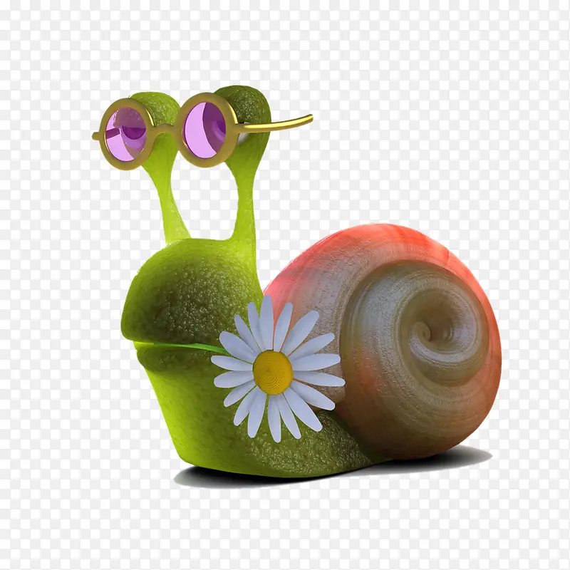 戴眼镜的蜗牛