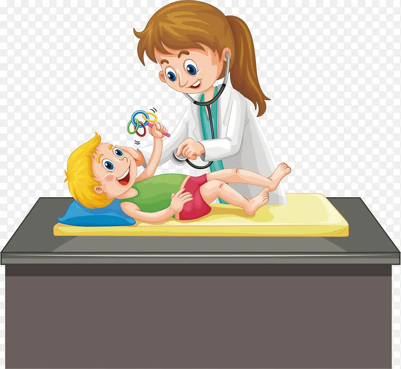 给幼儿做检查
