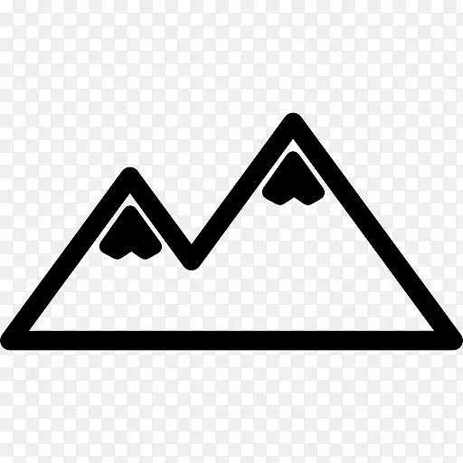 山地景观照片界面符号图标