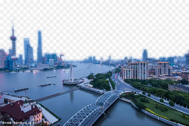 上海俯视图