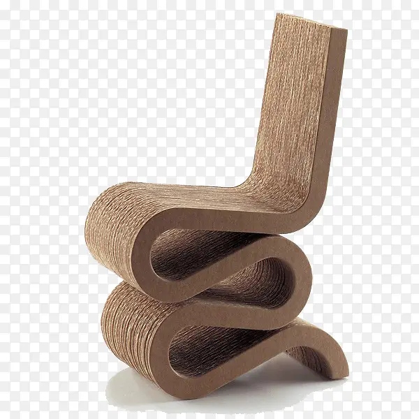 木色曲线椅子