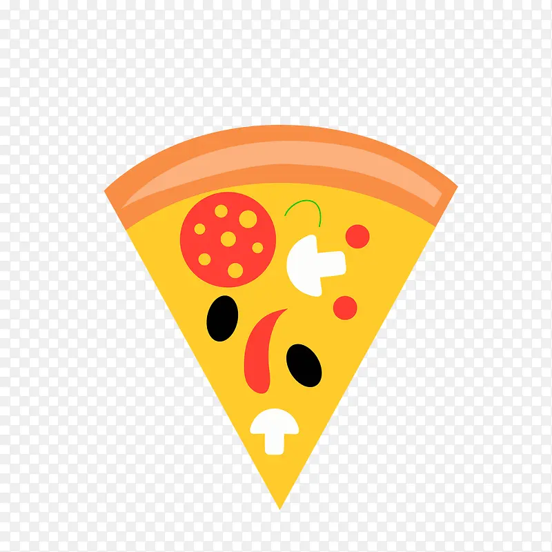 美味食物披萨矢量图
