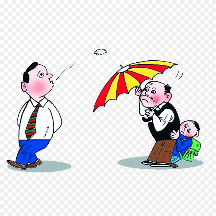 漫画不随地吐痰