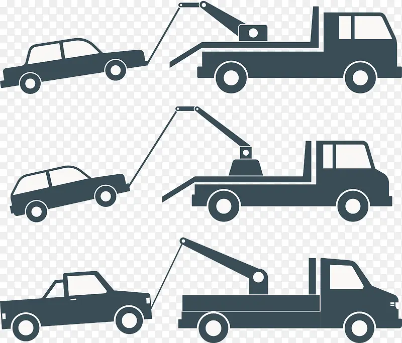 黑色拖车