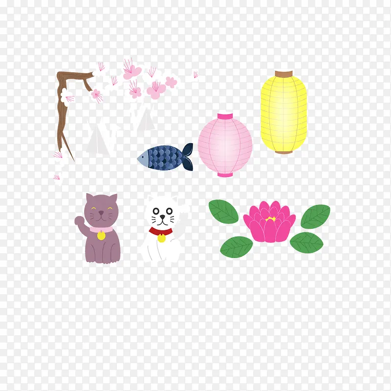日本物件矢量图