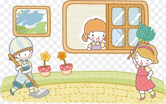 打扫教室