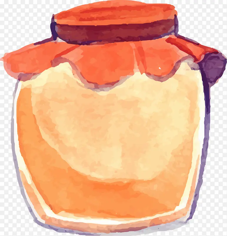矢量手绘蜂蜜罐子
