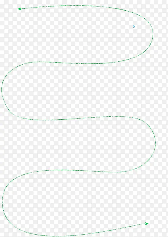 绿色指引线条