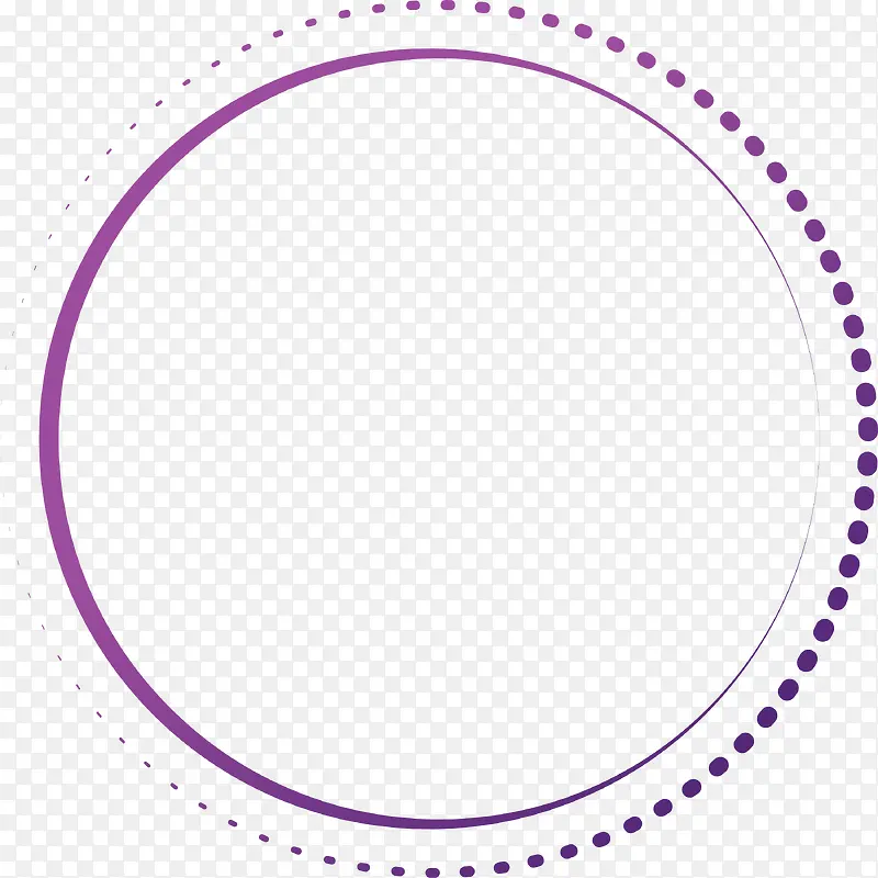 紫色简约圆圈圆点