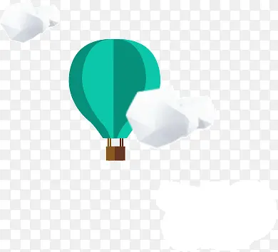 气球 氢气球 绿色 云