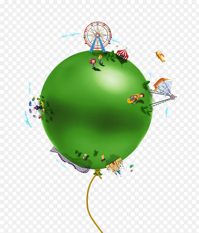 绿色气球图