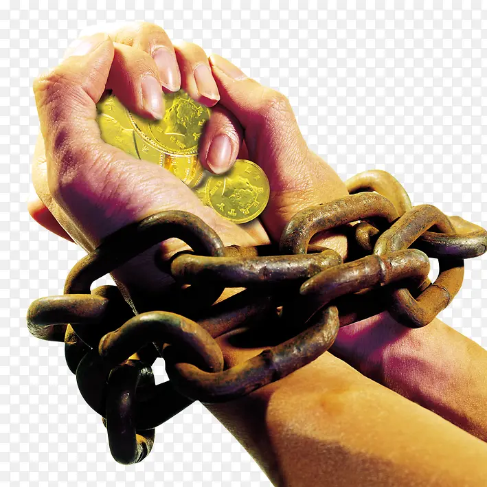 捆绑赚钱的手