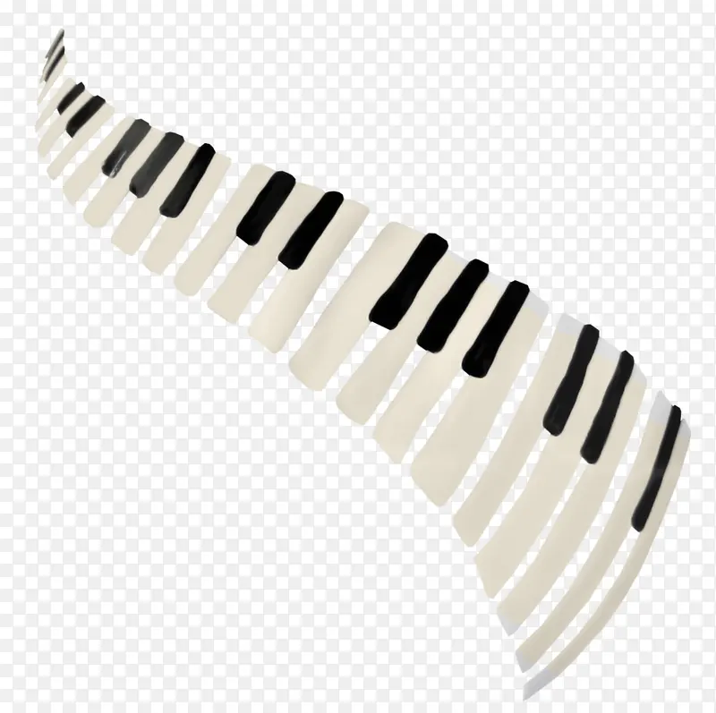 黑白钢琴键盘