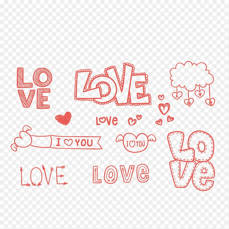 红色 爱 love 艺术字 矢PNG图片素材下载_图片编号ylvoazvz-免抠素材网