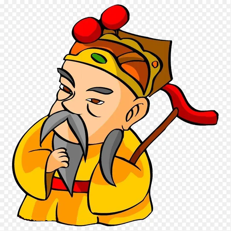 卡通大臣人物插图元素