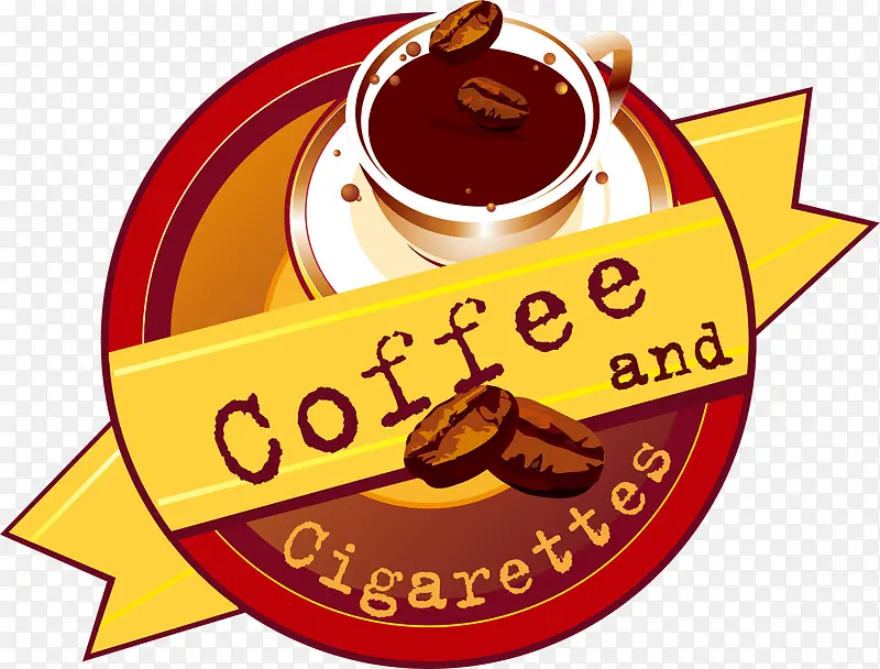coffee咖啡促销标签