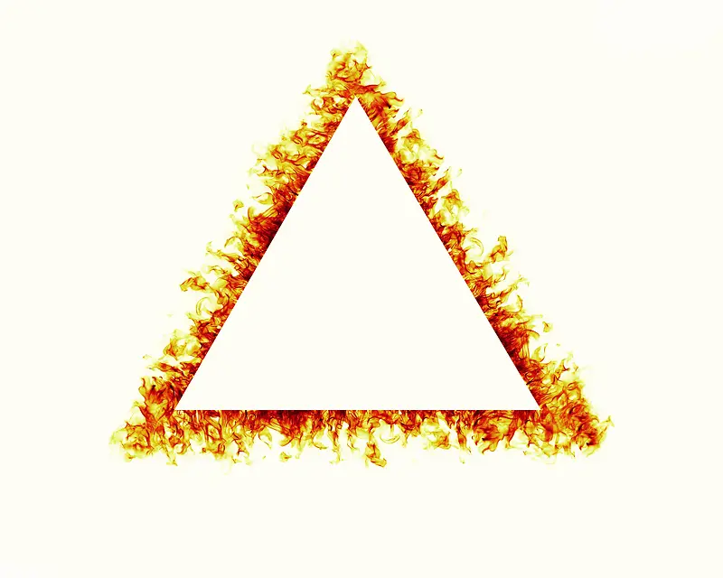 三角形火焰背景边框