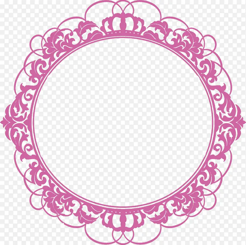 粉色花纹圆盘婚礼
