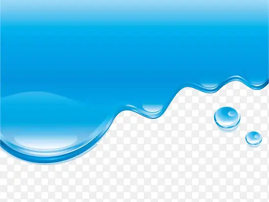蓝色的水滴图案